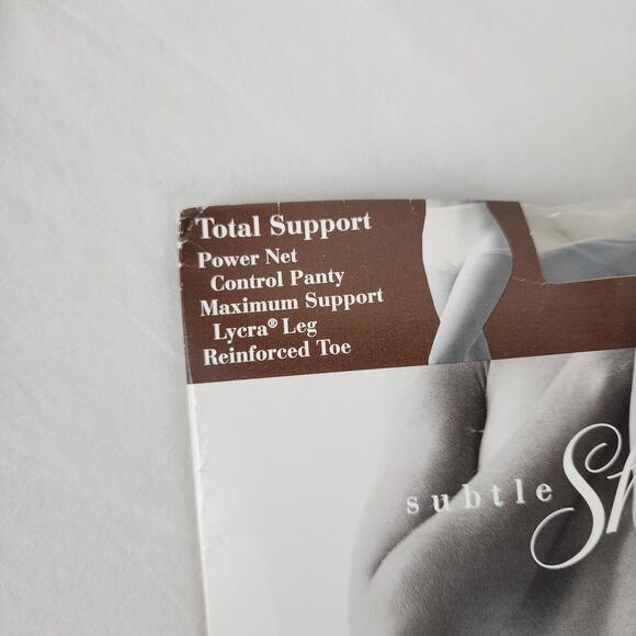 Vintage JC Penney Subtle Shaper Pantyhose Nylons Queen Tall Navy Control Support - Picture 6 of 7